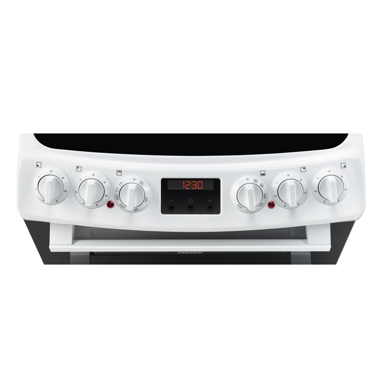 Refurbished Zanussi ZCV66250WA 60cm Double Oven Electric Cooker White
