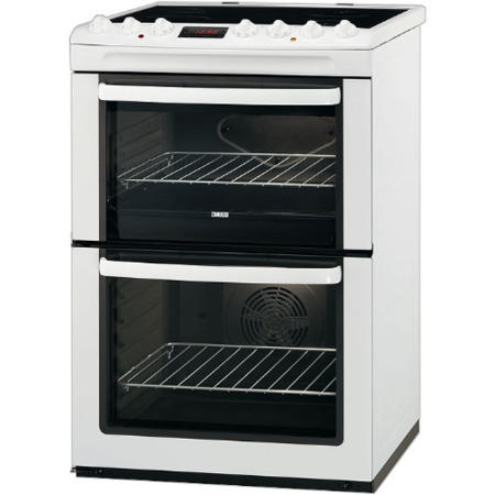 Zanussi ZCV663MWC 60cm Double Oven Electric Cooker