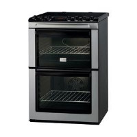 Zanussi ZCV663MXC 60cm Double Oven Electric Cooker - Stainless Steel