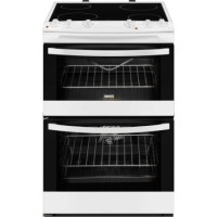 Zanussi ZCV68010WA Avanti 60cm Double Oven Electric Cooker With Ceramic Hob White