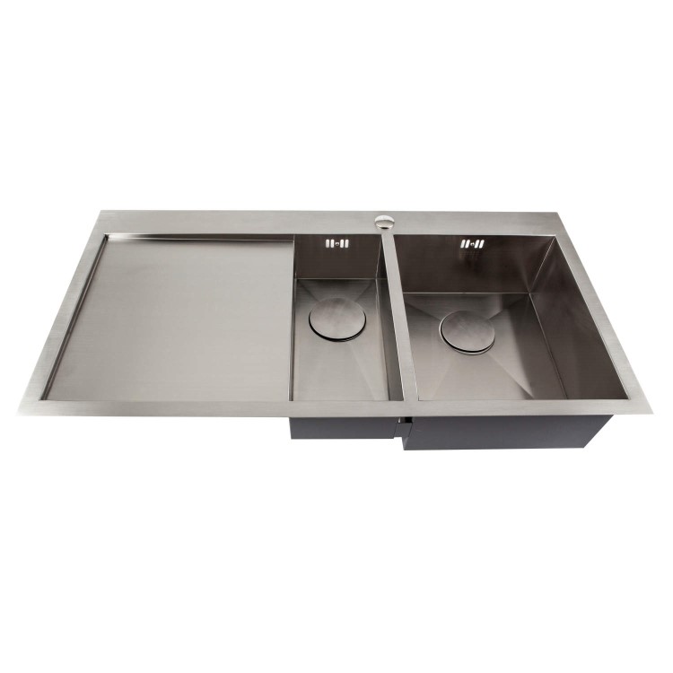 1810 Sink Company ZD/6/IF/S/BBR/027 ZENDUO 6I-F  1.5 Bowl Inset Stainless Steel Sink Left Hand Drainer