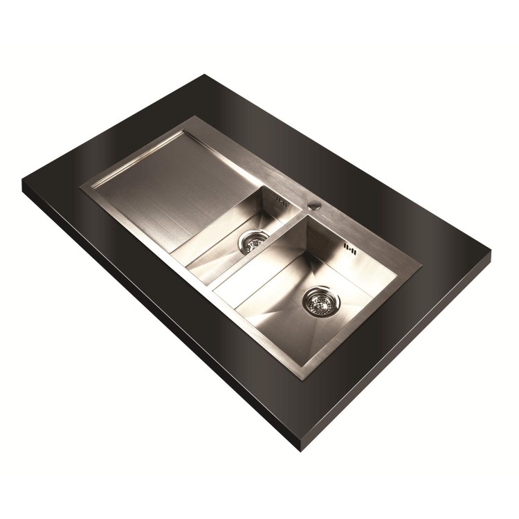 1810 Sink Company ZD/6/IF/S/BBR/027 ZENDUO 6I-F  1.5 Bowl Inset Stainless Steel Sink Left Hand Drainer