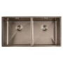 1810 Sink Company ZD/4040/U15/S/084 ZENDUO15 400/400U 2.0 Bowl Undermount Stainless Steel Sink