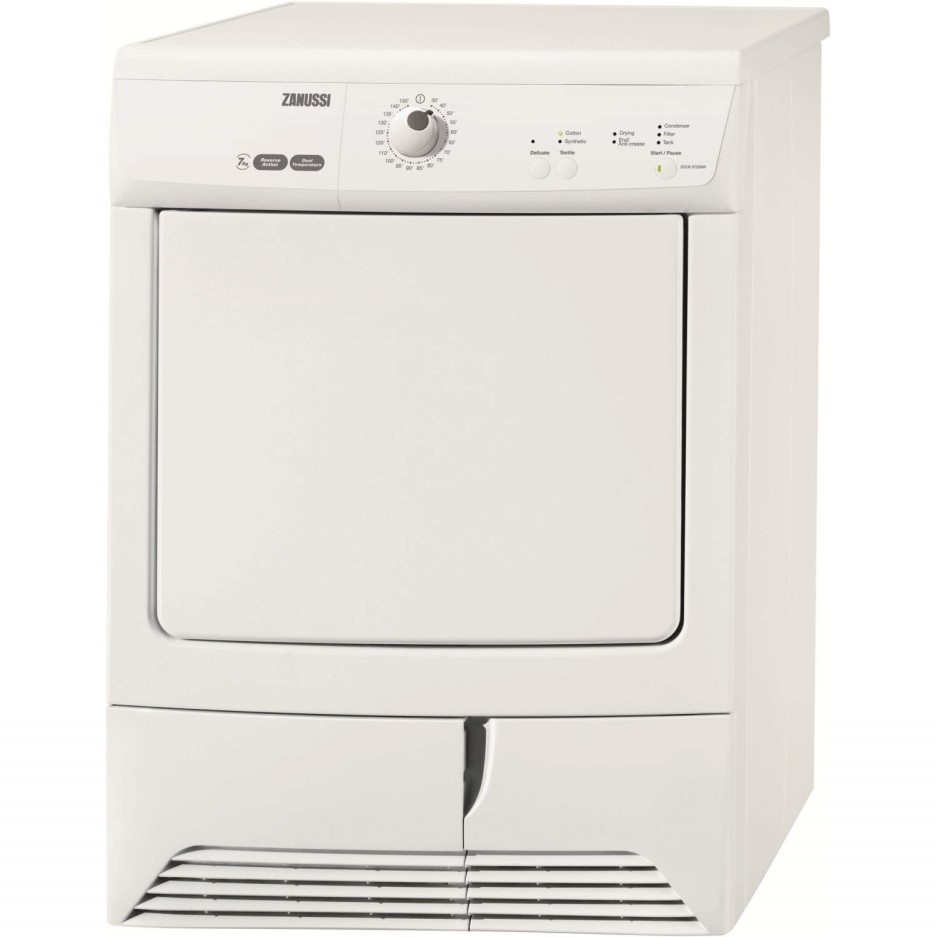 Zanussi ZDC37202W 7kg Freestanding Condenser Tumble Dryer White Appliances Direct