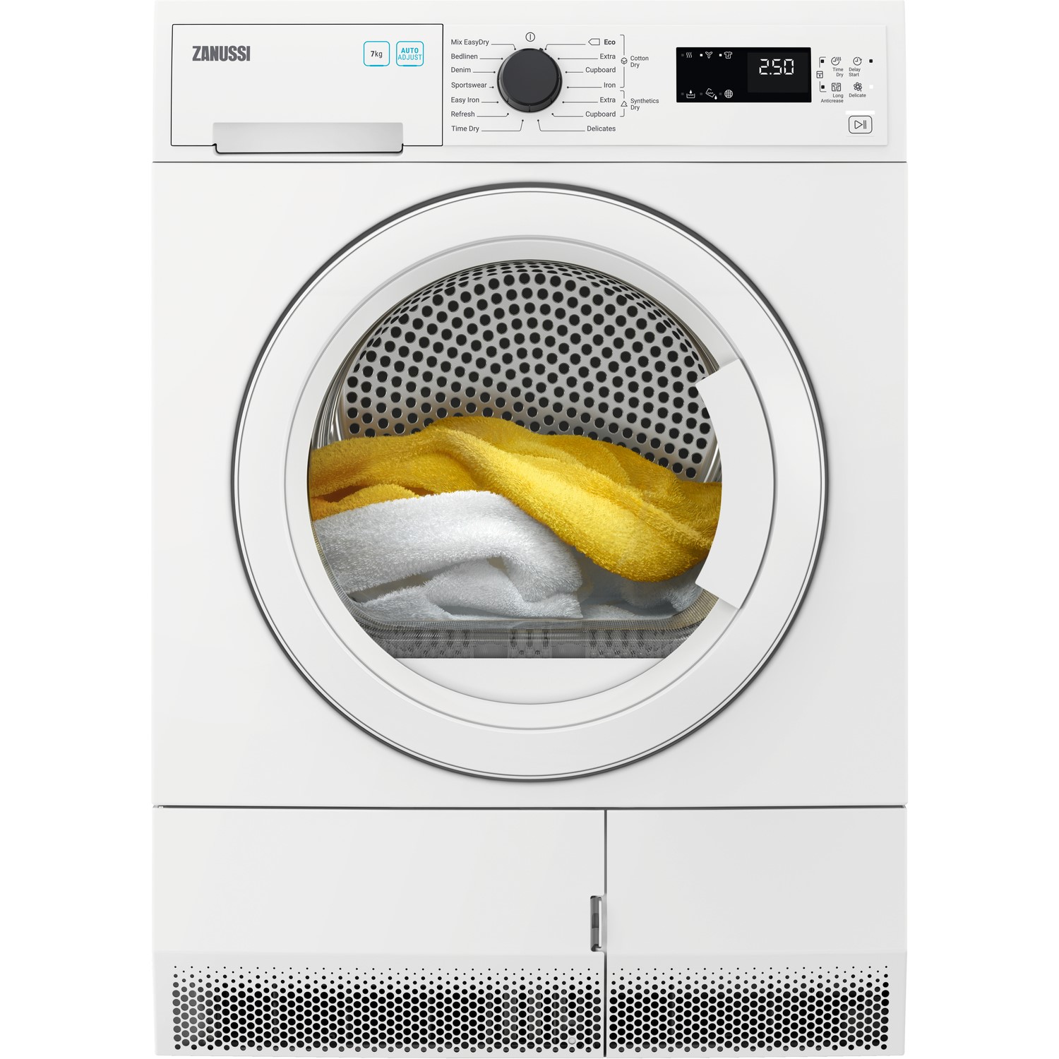 Zanussi 7kg Freestanding Condenser Tumble Dryer - White