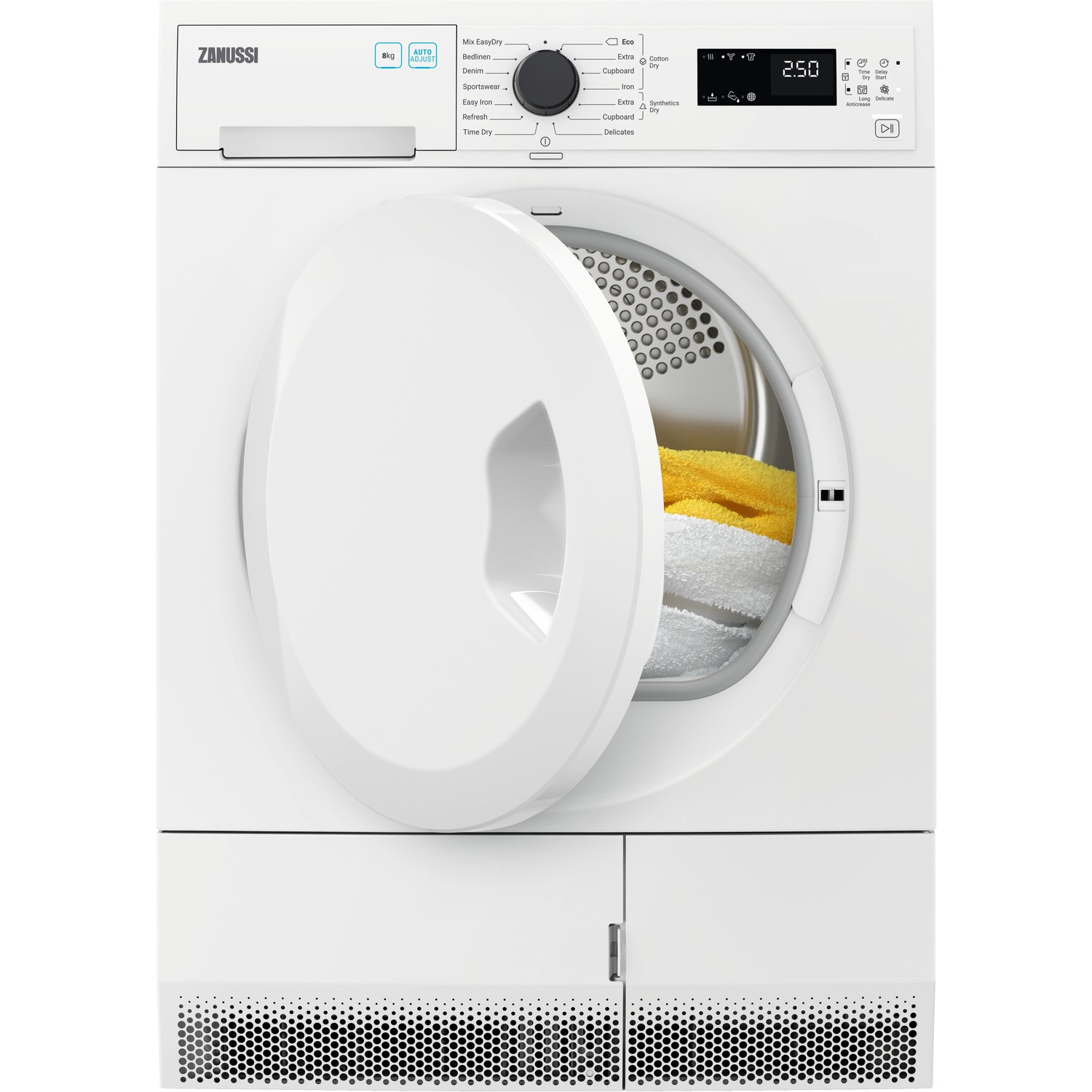 Zanussi 8kg Freestanding Condenser Tumble Dryer - White