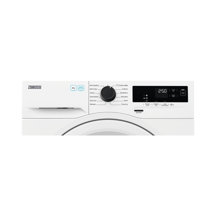 Refurbished Zanussi AutoAdjust ZDH87A2PW Freestanding Heat Pump 8KG Tumble Dryer White