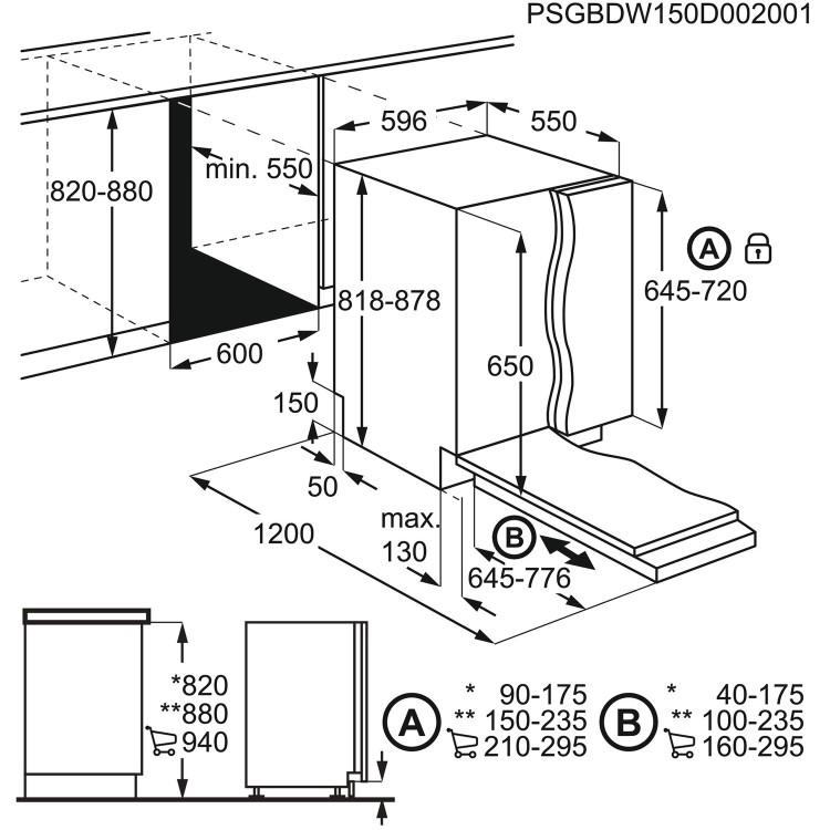 Zanussi 13 Place Settings Fully Integrated Dishwasher