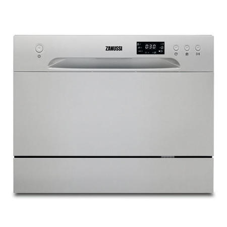 Zanussi Compact 6 Place Settings Table Top Dishwasher - Silver