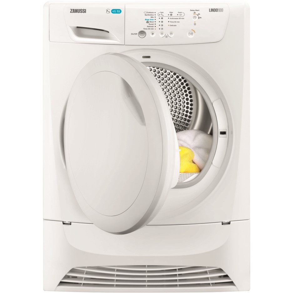 Zanussi ZDP7205PZ 7kg Freestanding Condenser Tumble Dryer White
