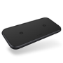 Zens Aluminium Dual 10W Wireless Charger - Black
