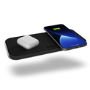 Zens Aluminium Dual 10W Wireless Charger - Black