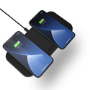 Zens Aluminium Dual 10W Wireless Charger - Black