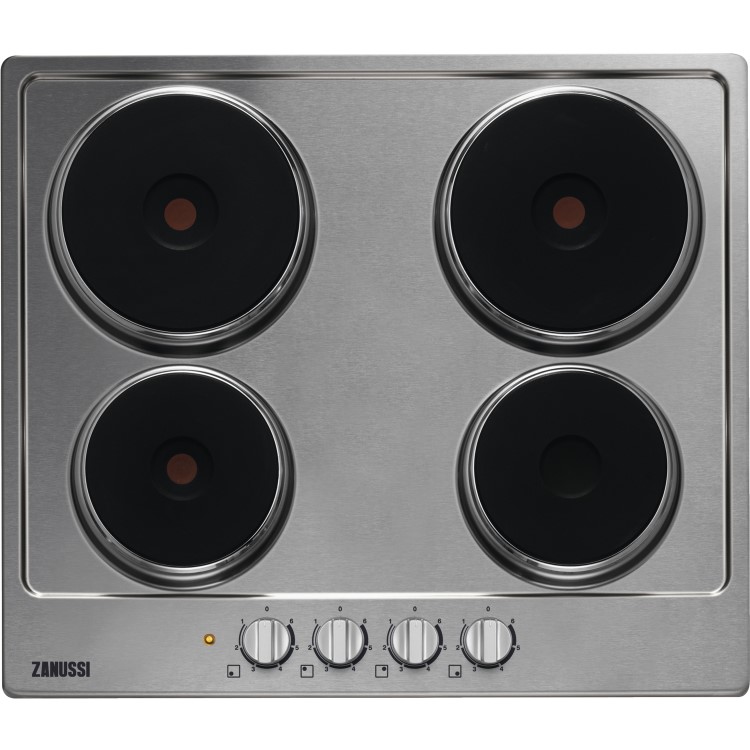 Zanussi ZEE6942FXS 59cm Four Zone Sealed Plate Hob - Stainless Steel