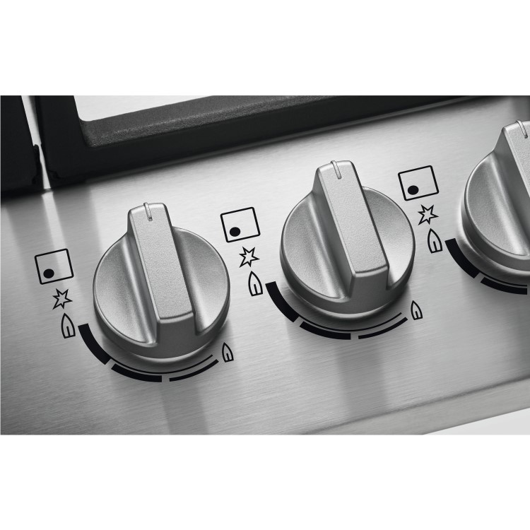 Zanussi ZEE6942FXS 59cm Four Zone Sealed Plate Hob - Stainless Steel