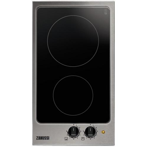 Zanussi ZEI3921IBA 29cm Wide Two Zone Induction Hob With Stainless Steel Frame