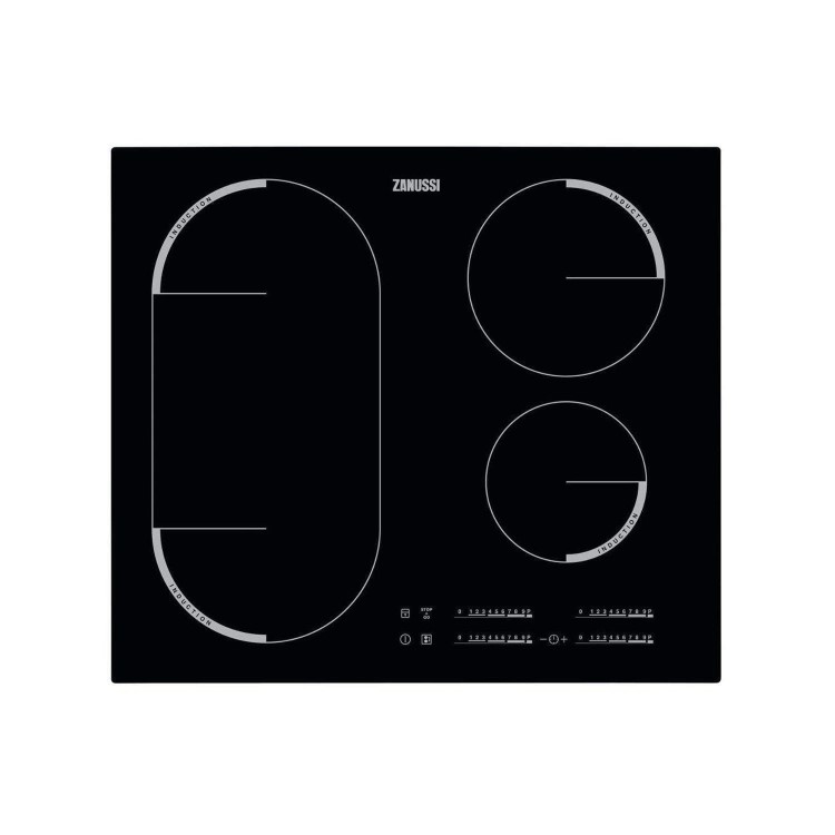 Zanussi ZEM6740FBA 59cm Touch Control Induction Hob With Bridge Zone