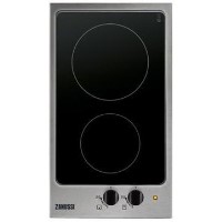 Zanussi ZES3921IBA 29cm Wide Two Zone Ceramic Hob - Stainless Steel Frame