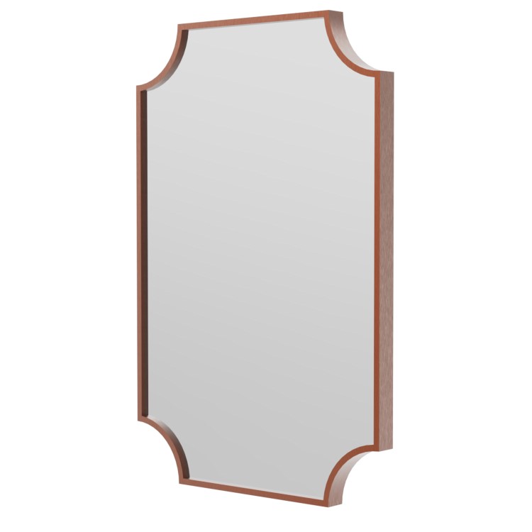 Traditional Bronze Backlit Heated Bathroom Mirror with Lights 500 x 750mm - Zeus