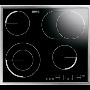 Zanussi ZEV6646XBA 58cm Wide Four Zone Ceramic Hob With Stainless Steel Frame