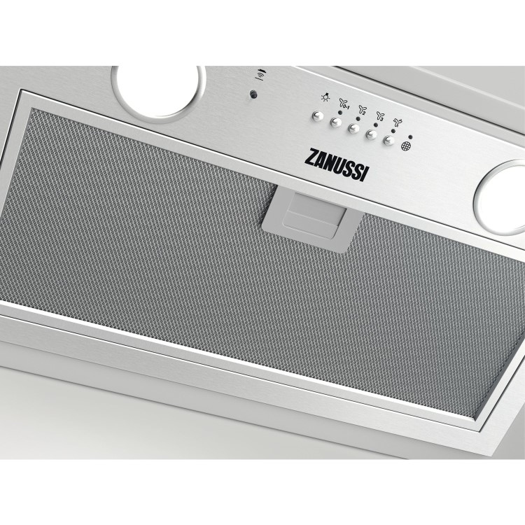 Zanussi 54cm Canopy Cooker Hood With Hob2Hood - Stainless Steel
