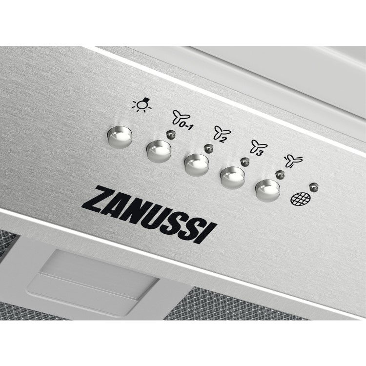 Zanussi 54cm Canopy Cooker Hood With Hob2Hood - Stainless Steel