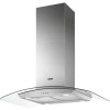 Zanussi Series 20 90cm Curved Glass Island Cooker Hood - Stainless Steel