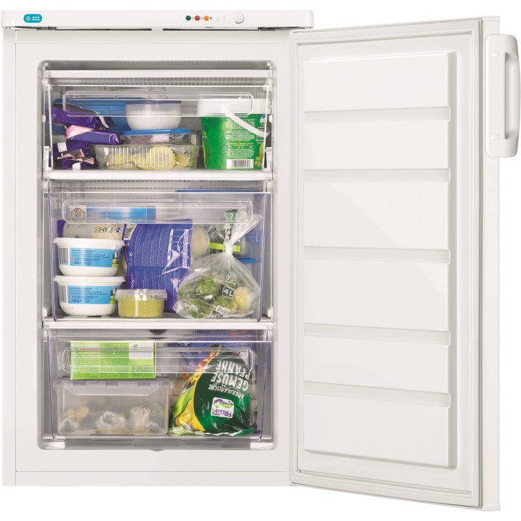 GRADE A1 - Zanussi ZFT11112WV Under Counter Freestanding Freezer - White