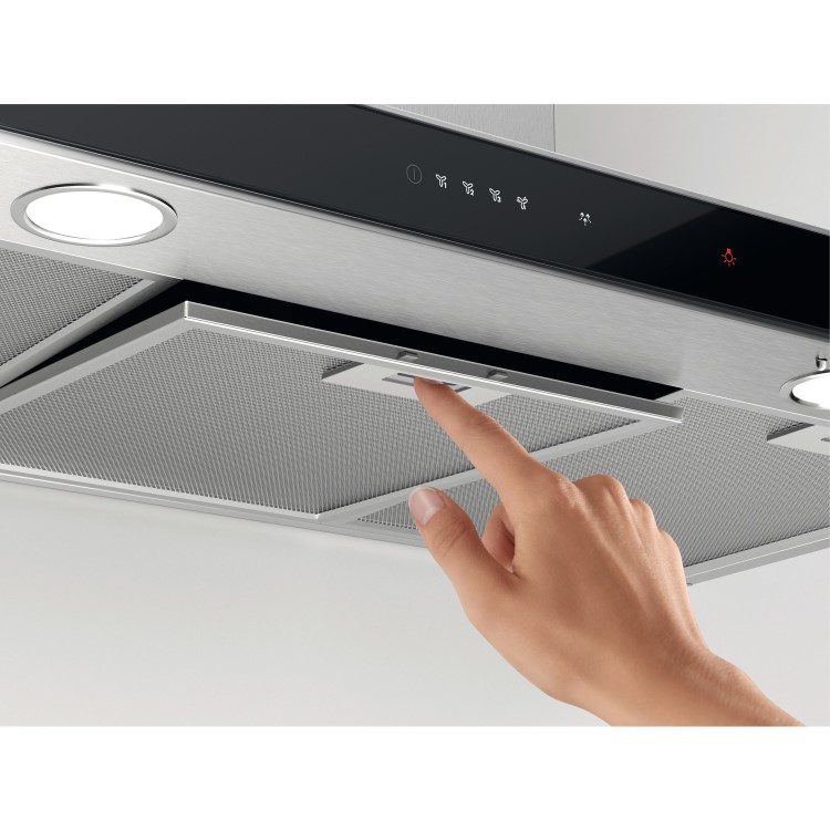 Zanussi Series 60 AirBreeze 90cm Chimney Cooker Hood - Stainless Steel