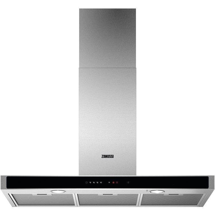 Zanussi Series 60 AirBreeze 90cm Chimney Cooker Hood - Stainless Steel