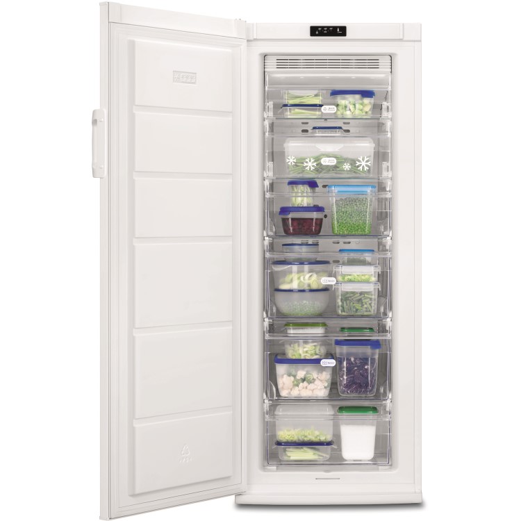GRADE A2 - Zanussi ZFU20223WV 154x60cm Tall Cabinet Freezer