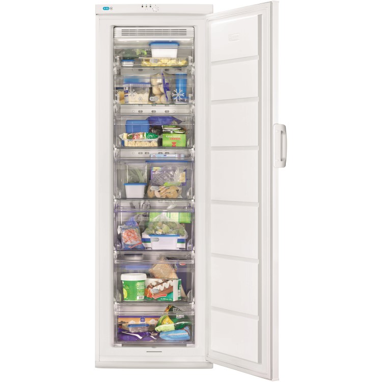 GRADE A2 - Zanussi ZFU25113WV 229 Litre Freestanding Upright Freezer 185cm Tall Frost Free 59.5cm Wide - White