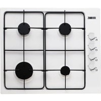Zanussi ZGG62414WA 58cm Wide Four Burner Gas Hob In White