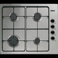 Zanussi ZGG62414XA 58cm Wide Four Burner Gas Hob In Stainless Steel
