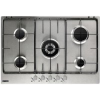 Zanussi ZGG75524SA 74cm Five Burner Gas Hob - Stainless Steel