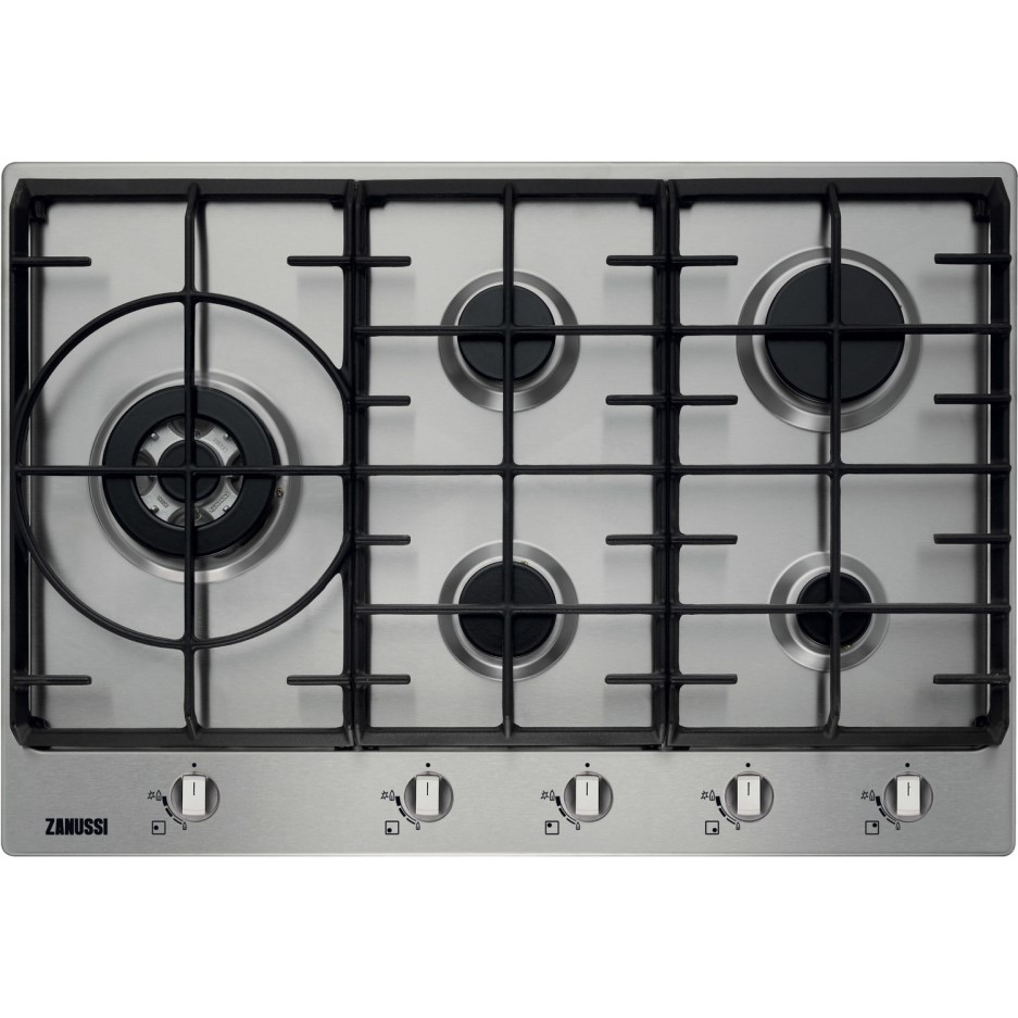 zanussi stainless steel gas hob