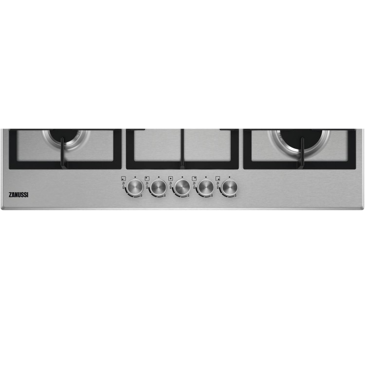 Zanussi ZGG96524XX 90cm Five Burner Gas Hob - Stainless Steel