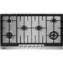 Zanussi ZGG96624XS 90cm Wide 6 Burner Gas Hob Stainless Steel
