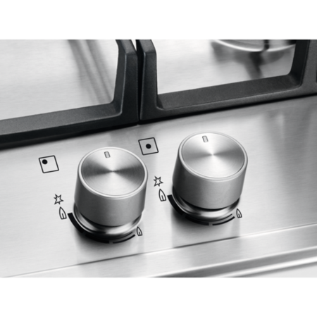 Zanussi ZGG96624XS 90cm Wide 6 Burner Gas Hob Stainless Steel
