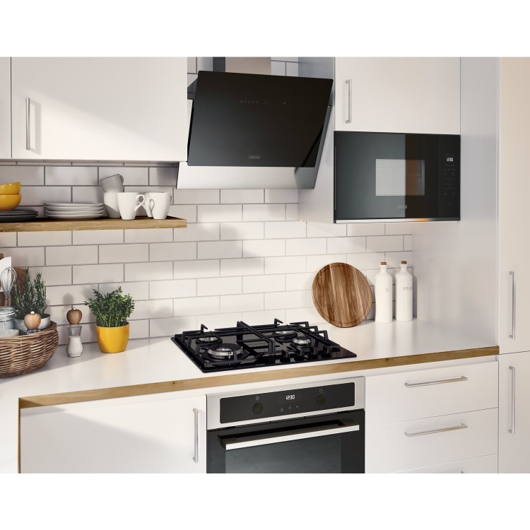 Zanussi Series 60 60cm Gas on Glass 4 Burner Gas Hob - Black