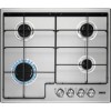 Zanussi ZGH65411XB 60cm Four Burner Gas Hob With Enamel Pan Stands - Stainless Steel
