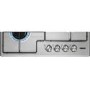 GRADE A1 - Zanussi ZGH65411XB 60cm Four Burner Gas Hob With Enamel Pan Stands - Stainless Steel