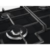 Zanussi ZGH66424BB 60cm Four Burner Gas Hob With Cast Iron Pan Stands - Black
