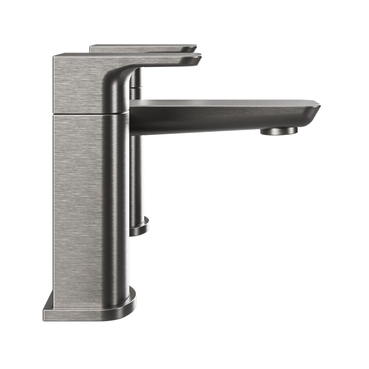 Gunmetal Grey Basin And Bath Tap Pack - Zana