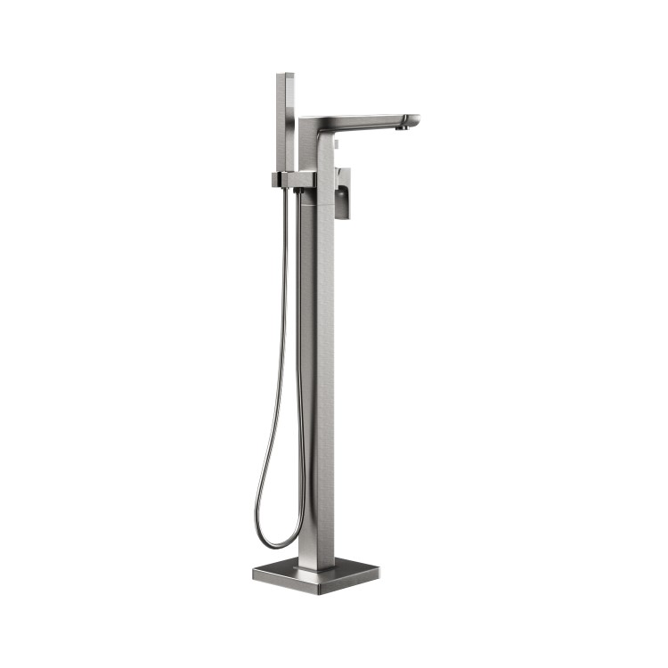 Gunmetal Freestanding Bath Shower Mixer - Zana