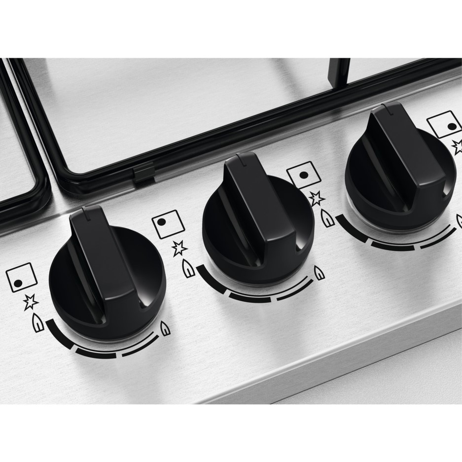 zanussi stainless steel gas hob