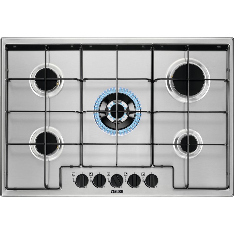 Zanussi ZGNN752X 60cm EasyCook Four Burner Gas Hob  - Stainless Steel
