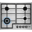 A1/ZGNN645X Refurbished Zanussi Series 40 ZGNN645X 60cm 4 Burner Gas Hob with Wok Burner Stainless Steel