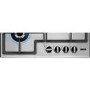 Refurbished Zanussi Series 40 ZGNN645X 60cm 4 Burner Gas Hob with Wok Burner Stainless Steel