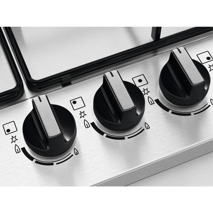 Zanussi Series 40 75cm 5 Burner Gas Hob - Stainless Steel